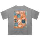 aokitaの少し不思議なねこのアート Oversized T-Shirt