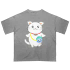 かまにゃん🐾鎌倉地域メディア"かまくらいふ”のかまにゃん🐾 オーバーサイズTシャツ