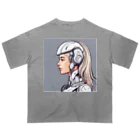 AI Creative Hub（AIクリエイティブハブ）のAIアンドロイド Oversized T-Shirt