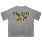 バッファ君  goods【近鉄バファローズ／1976-1996】の龍に跨がる！ITEMAE（緑） オーバーサイズTシャツ