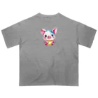 まみおデザインのso cute こぶたちゃん オーバーサイズTシャツ