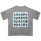 ロボットグッズshopのロボットいっぱい２！ オーバーサイズTシャツ