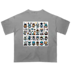 ロボットグッズshopのロボットいっぱい３！ オーバーサイズTシャツ