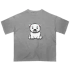 kazu_gの子供のシロクマ(ドット) Oversized T-Shirt