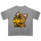 思う屋の価値の分かる猫 Oversized T-Shirt