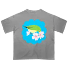 LalaHangeulの桜とメジロさん Oversized T-Shirt