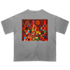 世界の絵画アートグッズのパウル・クレー《城と太陽》 オーバーサイズTシャツ