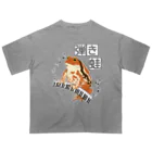 LalaHangeulの弾き蛙(ヒキガエル) オーバーサイズTシャツ