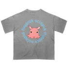 LalaHangeulのFlapjack Octopus(メンダコ) 英語バージョン Oversized T-Shirt