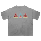 ぺんぎん24のトライアングル-summer オーバーサイズTシャツ