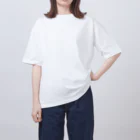 NET SHOP MEKの海外移住 │ 白ロゴ オーバーサイズTシャツ