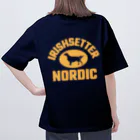 nordic_irishsetterのオレンジロゴノルディック Oversized T-Shirt