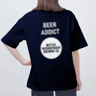 MISTER SATURDAYNIGHT BREWINGのimperial stout ビールロゴ オーバーサイズTシャツ