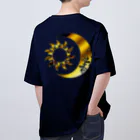 Senseの太陽と月 (Gold背面) オーバーサイズTシャツ