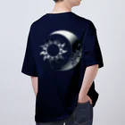 Senseの太陽と月 (Silver背面) オーバーサイズTシャツ