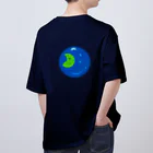 ウサネコ38の月と地球　 Oversized T-Shirt