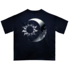 Senseの太陽と月 (Silver背面) オーバーサイズTシャツ