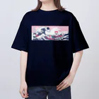 ねこぱんつのほくさい風ねこぱんつ オーバーサイズTシャツ