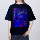 MiYoKa-BISHのBlue Zebra by MiYoKa-BISH オーバーサイズTシャツ