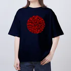 Redtail NFTart projectのアカトクロ_006サークルフェイス オーバーサイズTシャツ