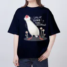 PLUME FACTORY☆  by”SakuraTangpoppo”の愛に満ちた文鳥さん オーバーサイズTシャツ