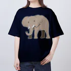 LalaHangeulのアフリカゾウさん Oversized T-Shirt