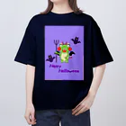 🐸かえるさんと仲間たち🐸のハロウィン　コウモリママ オーバーサイズTシャツ