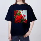 しまこのみせのあの日のお花 オーバーサイズTシャツ