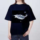 ARCANUMのARCANUM Whale Whale - Stella - 星を噴くクジラ Oversized T-Shirt
