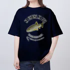 猫と釣り人のAMEMASU_10CW_1 オーバーサイズTシャツ