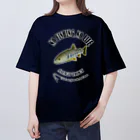 猫と釣り人のAMAGO_10CW_1 オーバーサイズTシャツ