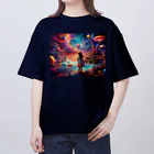 🔥AI art shop🔥の幻想的な世界にいる少女 Oversized T-Shirt