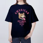 LONESOME TYPE ススのLove❤️Dogs（アメリカンピットブルテリア・赤鼻） Oversized T-Shirt