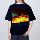 水草の火口の夜 オーバーサイズTシャツ