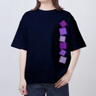 つきしょっぷの紫色の四角形 Oversized T-Shirt