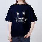 WshopTYの後ろの色に塗られるねこさん Oversized T-Shirt