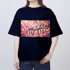 andanteのわくわくshopのシマエナガ春うらら オーバーサイズTシャツ