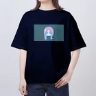 niramanjuのピンクの髪の女の子 Oversized T-Shirt