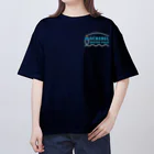 MACKEREL WATER POLOのMACKEREL（メインロゴカラー）片面プリント オーバーサイズTシャツ