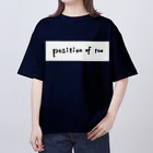 風の声を聴けのposition of 100 （color） Oversized T-Shirt