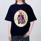 カズヨシ太郎のお店　Kazuyoshi Taro's shopの心臓　HEART オーバーサイズTシャツ