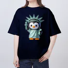 JUPITERの自由のペンギン像 オーバーサイズTシャツ