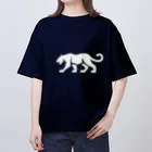 chan-takehaniの影のパンサー（白） オーバーサイズTシャツ