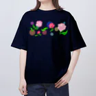 Lily bird（リリーバード）のカーネーションと水玉模様 オーバーサイズTシャツ