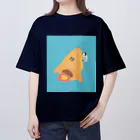 nagisa-ya(なぎさや) ペンギン雑貨のチョココロネロケット Oversized T-Shirt