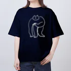 けちゃっぷごはんのお店の強そうな猫様 オーバーサイズTシャツ