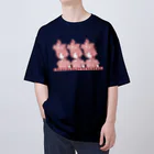 ハナドリカ SUZURI店の「朝顔ガール」アカネパート Oversized T-Shirt