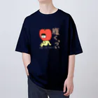 のんつ屋のくっついりんご Oversized T-Shirt