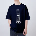 綾錦工房 りこりすの尺八 -琴古流-白 Oversized T-Shirt