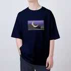 sandy-mのロッキー山脈の静かな夜 オーバーサイズTシャツ